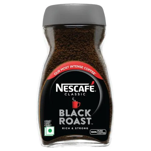 Nescafe Classic Black Roast Instant Coffee - Rich & Dark, 100% Pure, Soluble Powder, 90 g Jar