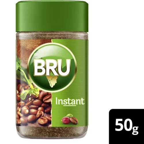 BRU Instant Pure Coffee, 50 g Bottle