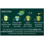 Organic India Tulsi Green Tea Lemon Ginger 25 Bags - Image 4