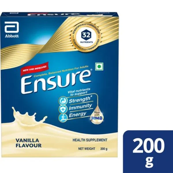 Ensure Complete Balanced Nutrition Drink For Adults, Vanilla, 200 g