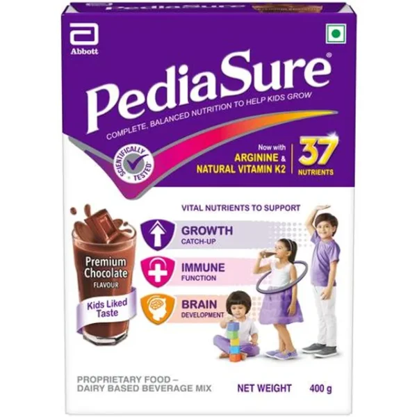 Pediasure Nutrition Health Drink Mix - Premium Chocolate Flavour, 400 g Box