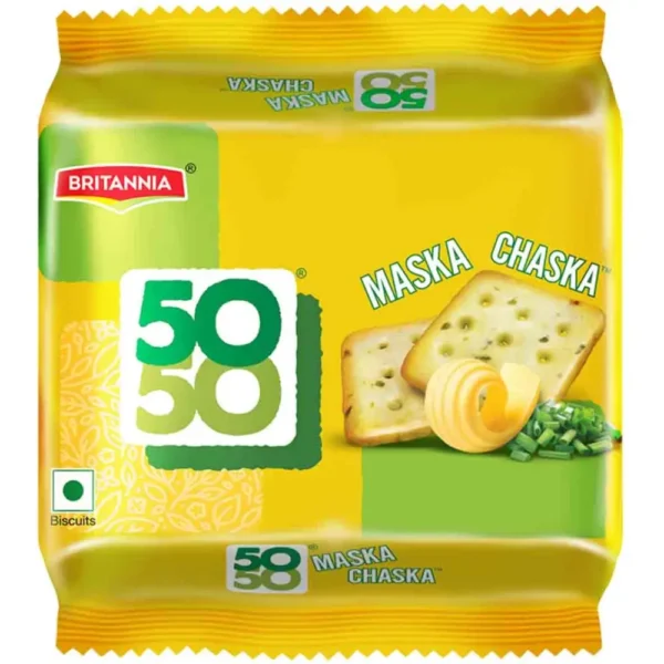Britannia 50-50 Maska Chaska Salted Biscuits, 105 g