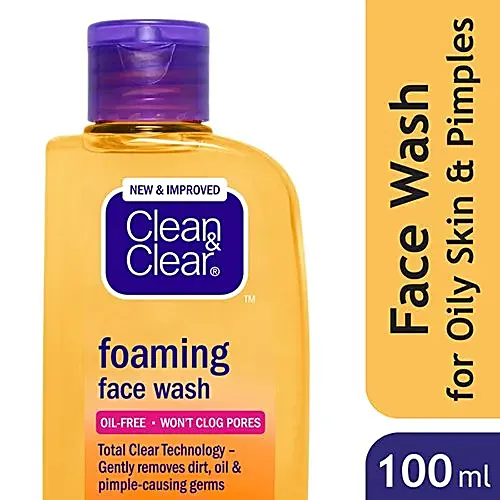 Clean & Clear Foaming Face Wash, 100 ml