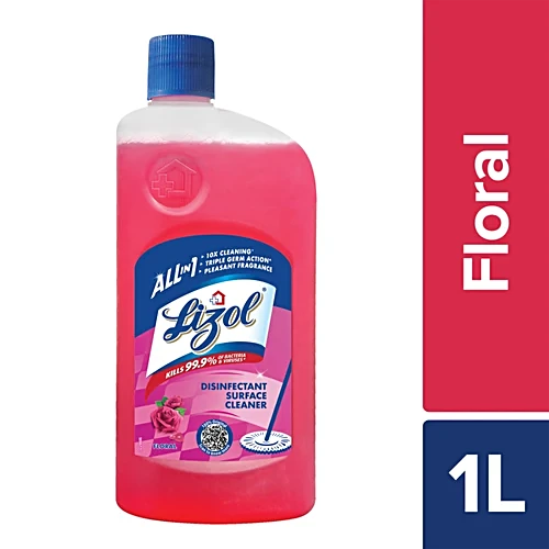 Lizol Disinfectant Surface & Floor Cleaner - Floral, 1 L