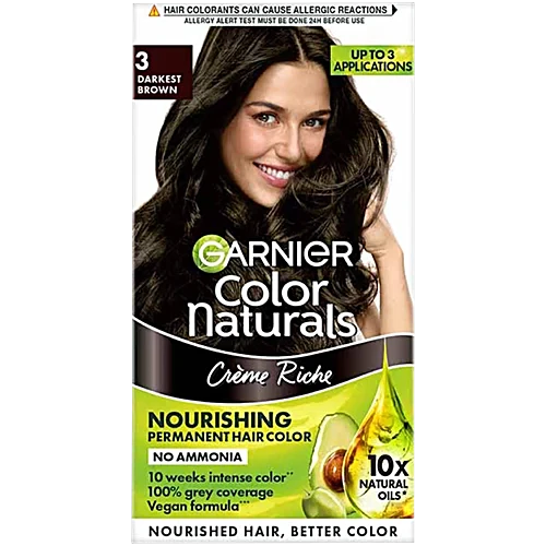 Garnier Color Naturals Mini, 35 ml + 30 g Shade 300 Darkest Brown