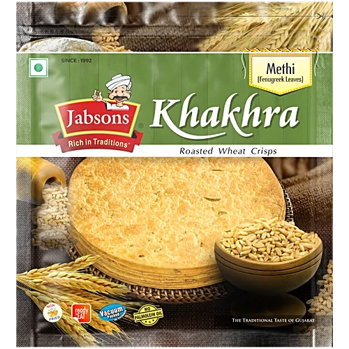 JABSONS Methi Khakhra, 180 g Pouch
